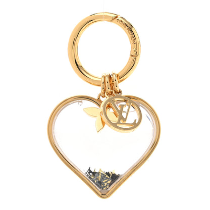 Louis Vuitton Plexiglass Metal I LV U Bag Charm Key Holder Transparent Gold 1 of 3