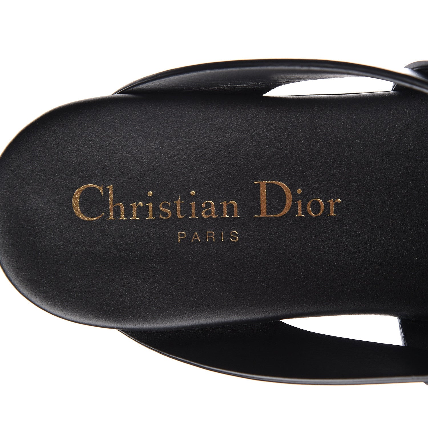 Christian Dior Calfskin Up Thong Sandal 37 Black 7 of 9