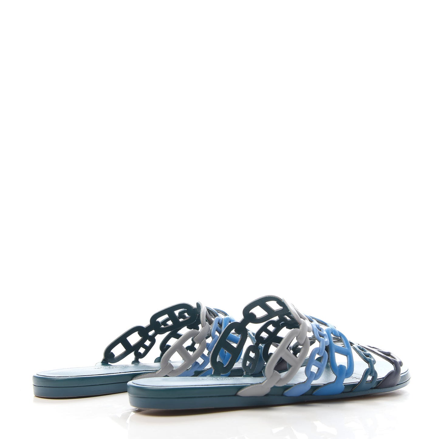 Nappa Thalassa Sandals 36 Multicolor Bleu Velvet