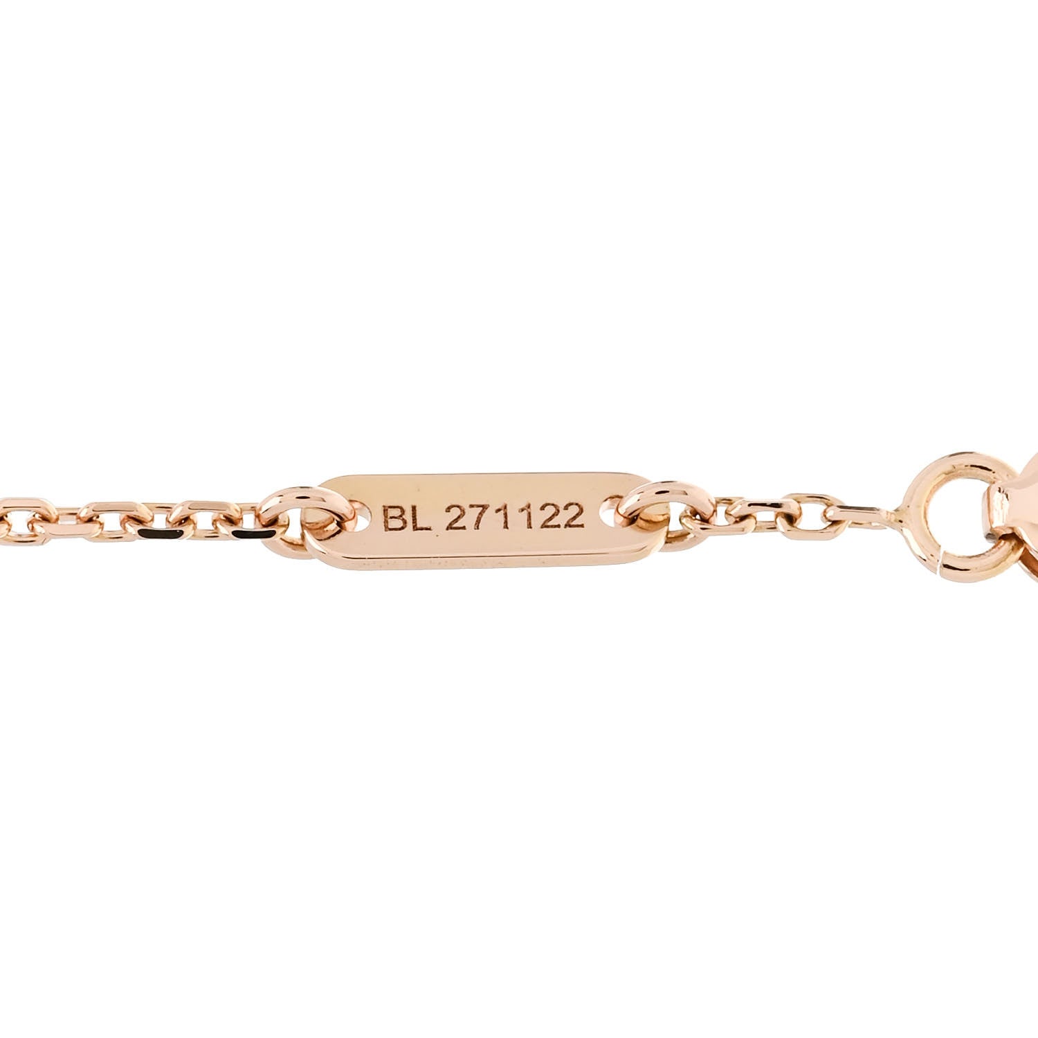 Van Cleef & Arpels 18K Rose Gold Carnelian Sweet Alhambra Bracelet 3 of 5