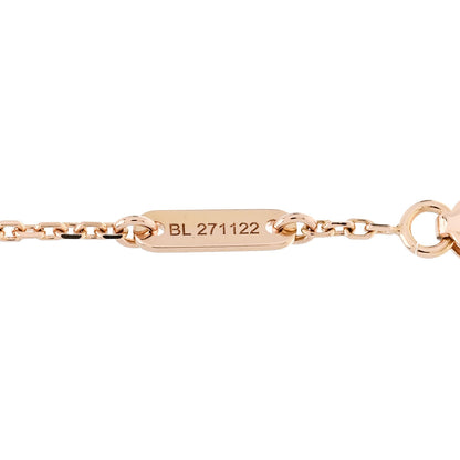 Van Cleef & Arpels 18K Rose Gold Carnelian Sweet Alhambra Bracelet 3 of 5