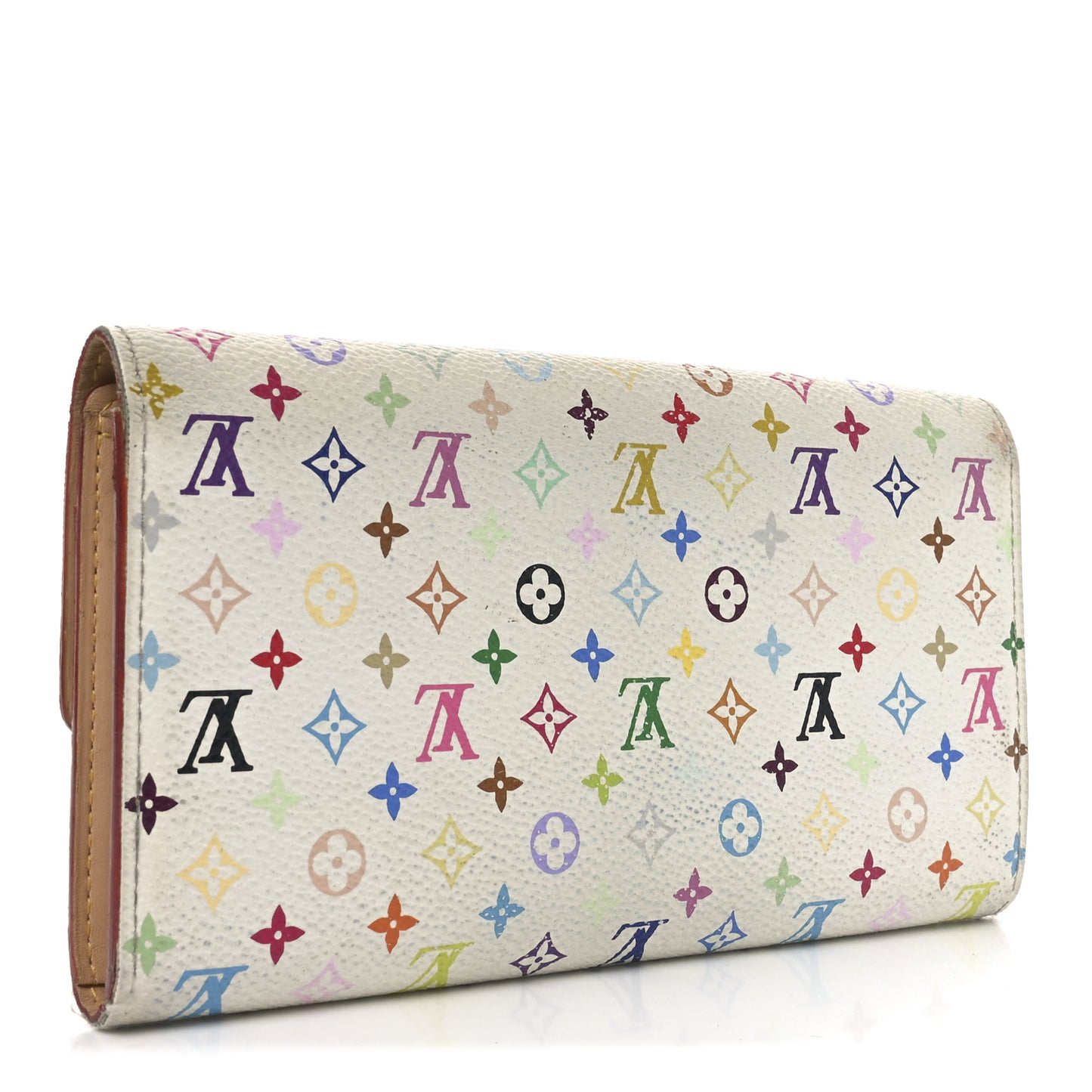 Monogram Multicolor Sarah Wallet White
