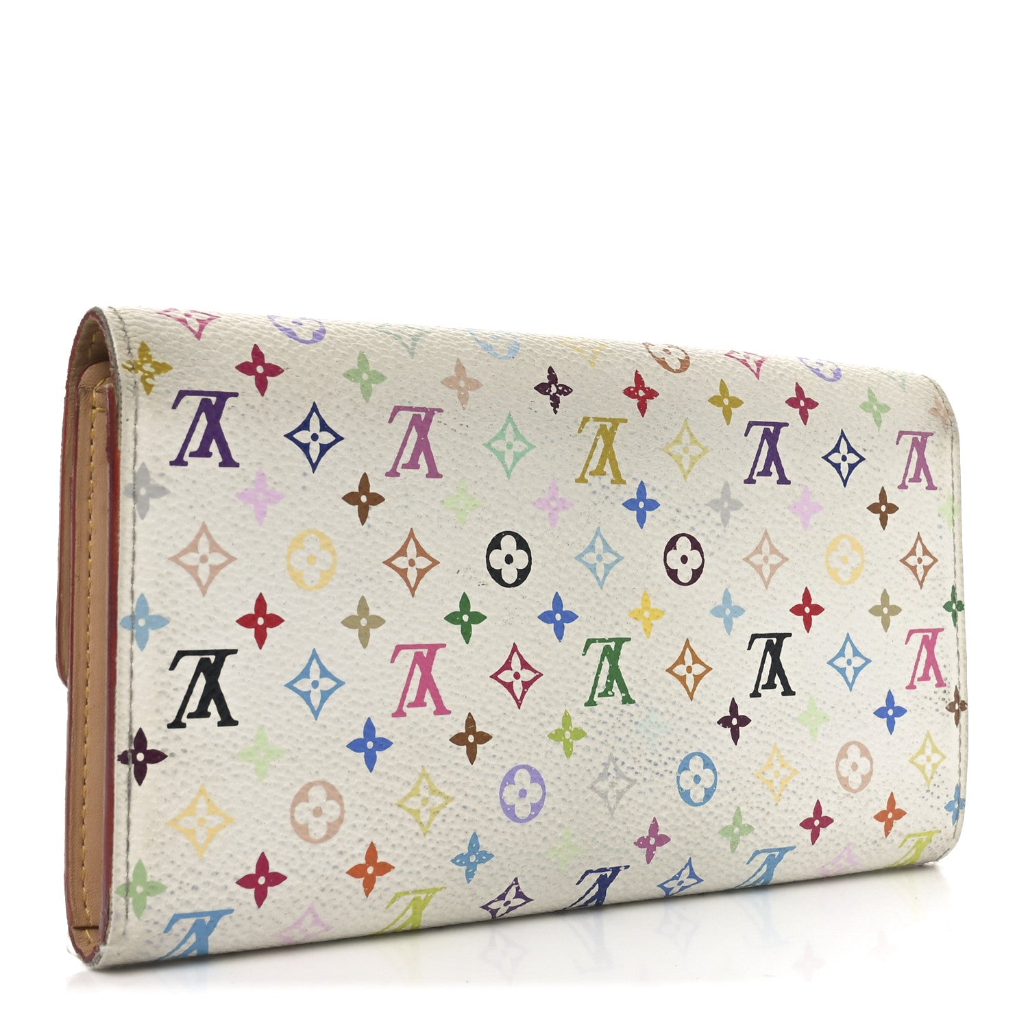 Louis Vuitton Monogram Multicolor Sarah Wallet White 3 of 8