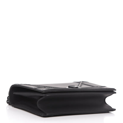 Christian Dior Ultra Matte Calfskin Studded Medium Diorama Flap Bag Black 4 of 10