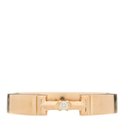 Tiffany 18K Rose Gold Diamond Tiffany True Ring 58 8.5 1 of 6