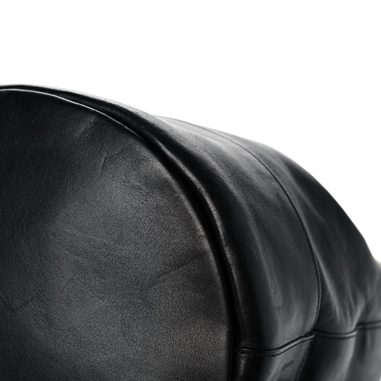 Calfskin Medium Rider Bucket Bag Black
