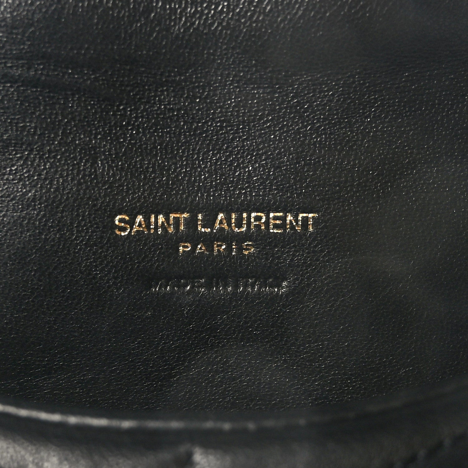 Saint Laurent Lambskin Monogram Loulou Puffer Pouch Clutch Black 7 of 10