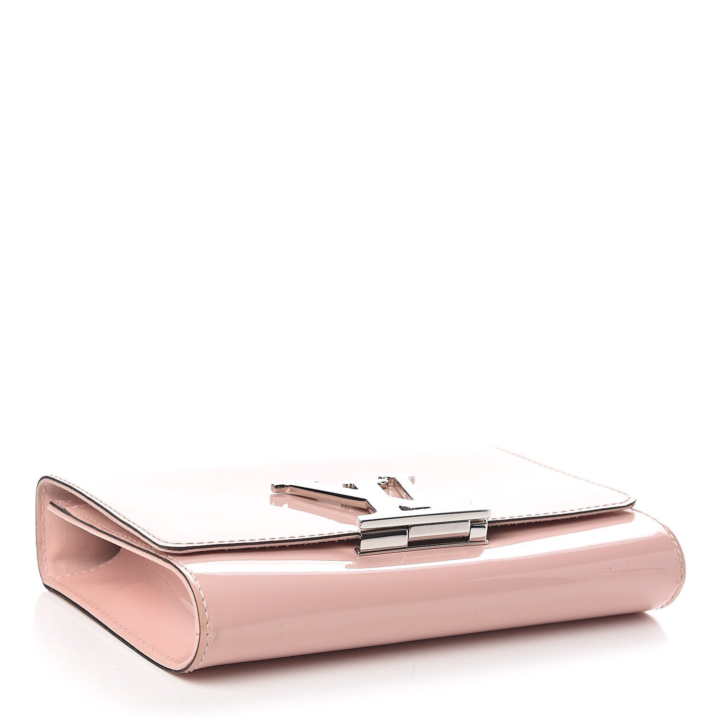 Patent Chain Louise MM Rose Ballerine