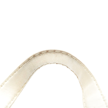 Chanel Calfskin Wild Stitch Top Handle Bag White 23 of 26