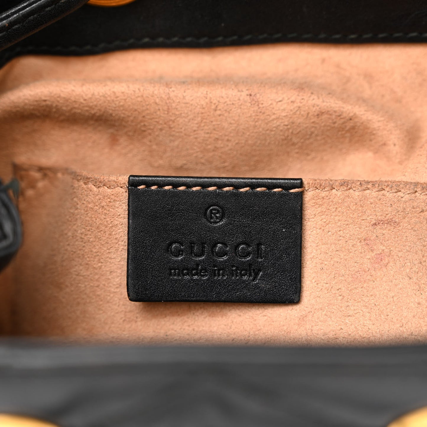 Calfskin Matelasse GG Marmont Flap Backpack Black