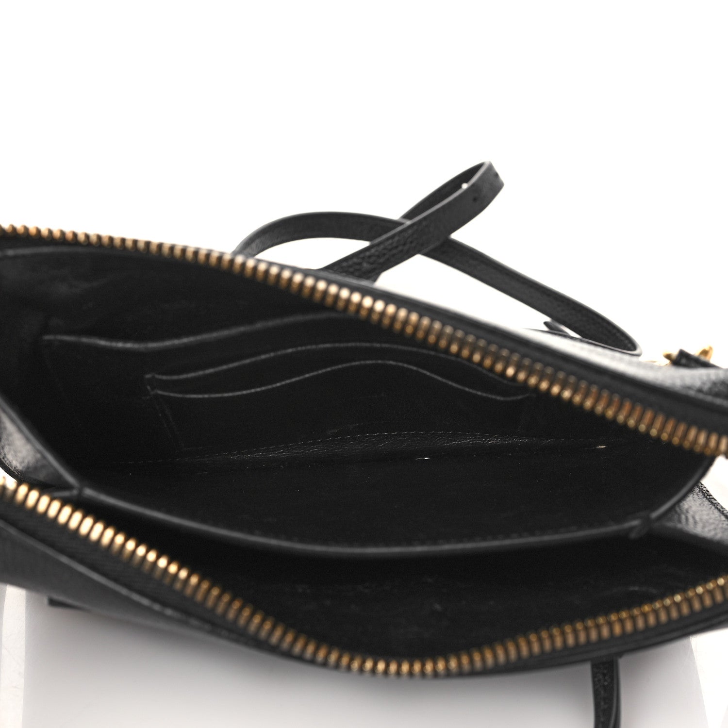 Balenciaga Grained Calfskin Neo Classic Gold Hardware Multipouch Black 5 of 6