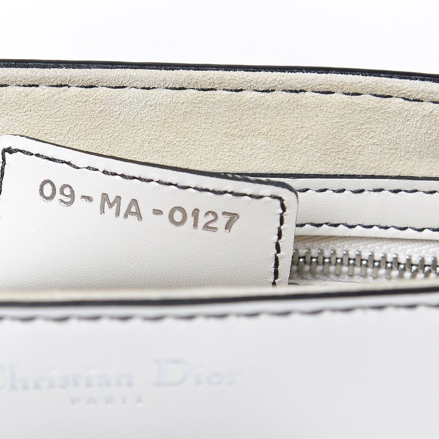 Christian Dior Calfskin Mini D Fence Saddle Bag White 7 of 11