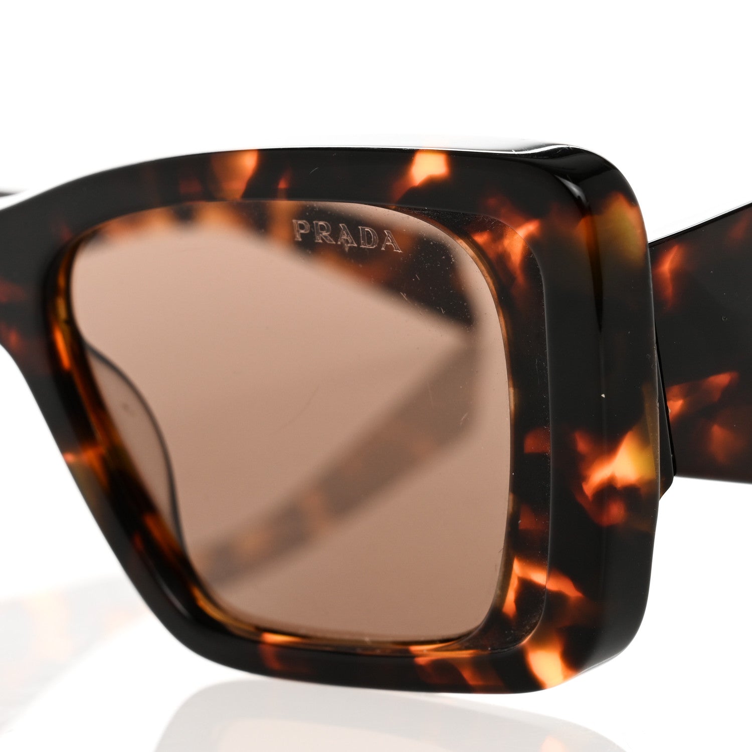 Prada Acetate Symbole Sunglasses SPR 08Y Havana 8 of 9