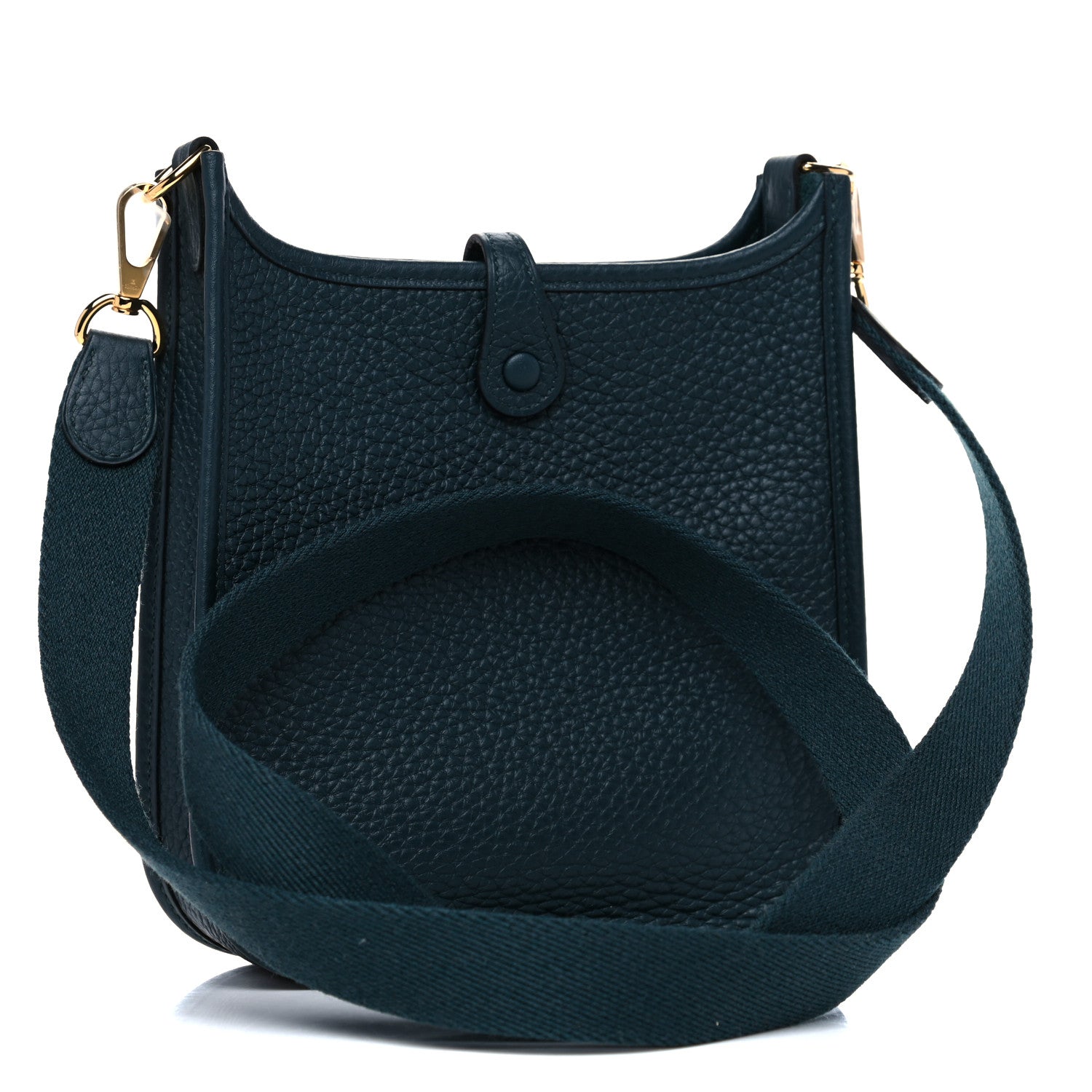 Hermes Taurillon Clemence Evelyne TPM Vert Cypress 2 of 12