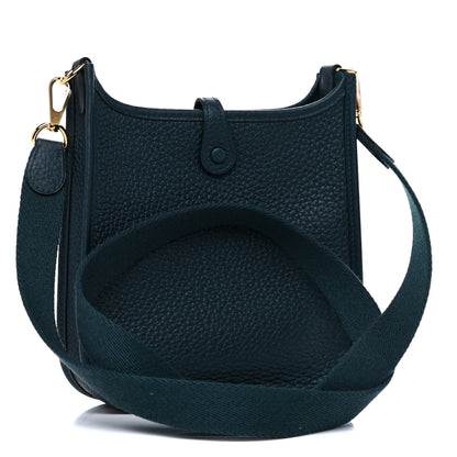 Hermes Taurillon Clemence Evelyne TPM Vert Cypress 2 of 12