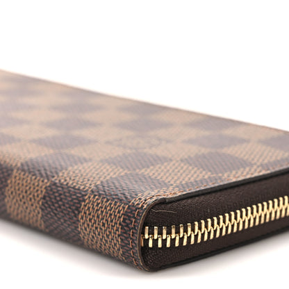Louis Vuitton Damier Ebene Clemence Wallet Rose Ballerine 9 of 9