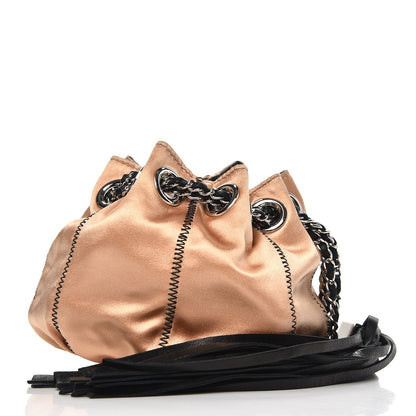 Chanel Lambskin Satin Reversible Mini Sac Cordon Black 6 of 12