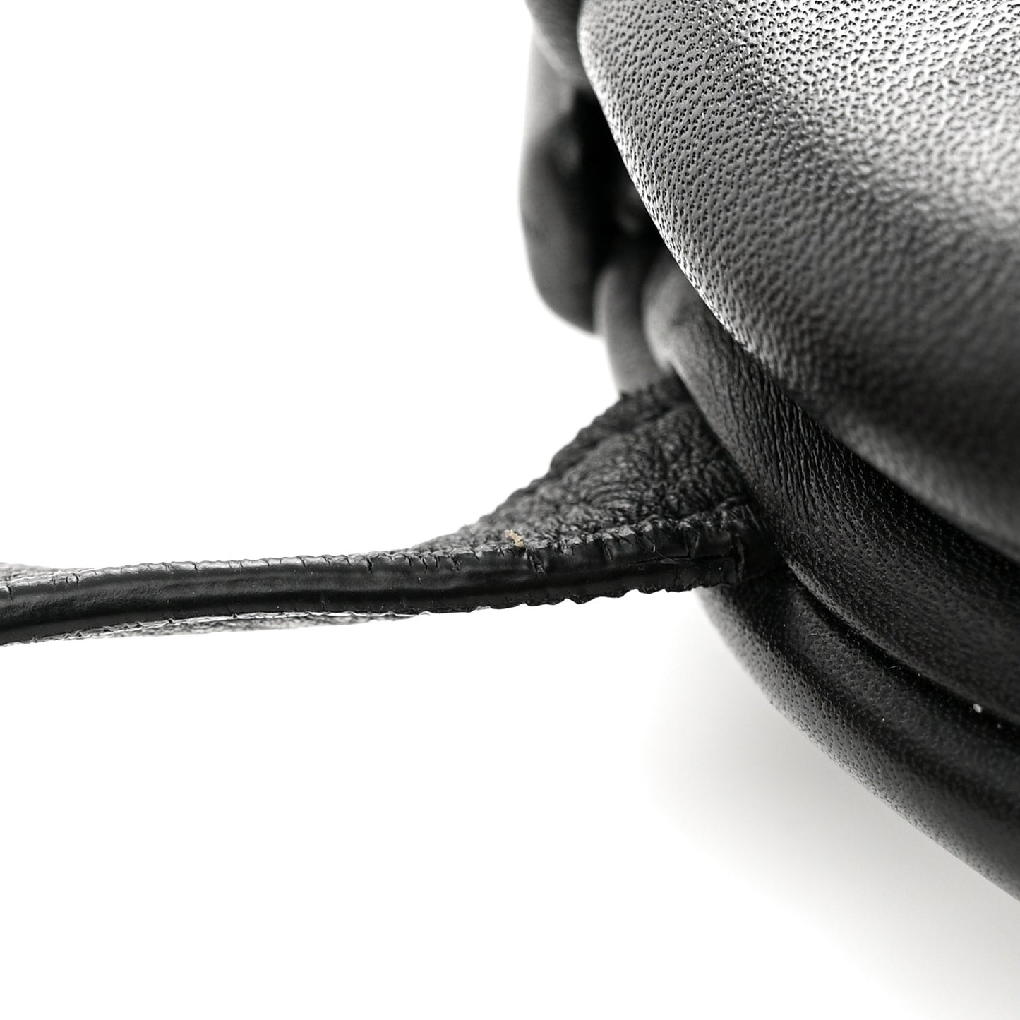 Calfskin Small The Point Triangle Bag Black