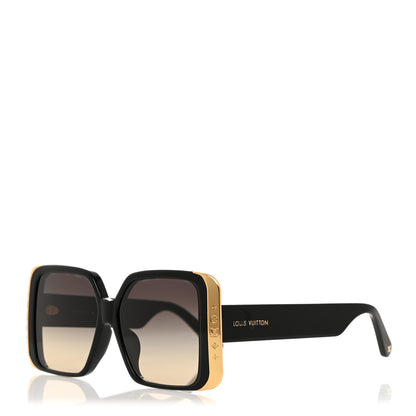 Louis Vuitton Acetate LV Moon Square Sunglasses Z1664E Black 1 of 9