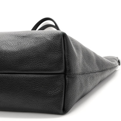 Salvatore Ferragamo Calfskin Medium Tote Black 10 of 10