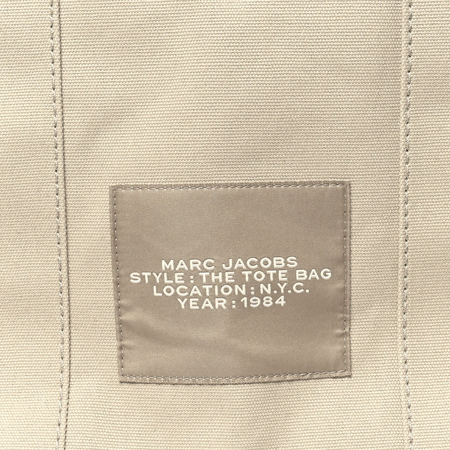Cotton Canvas Large The Tote Bag Beige