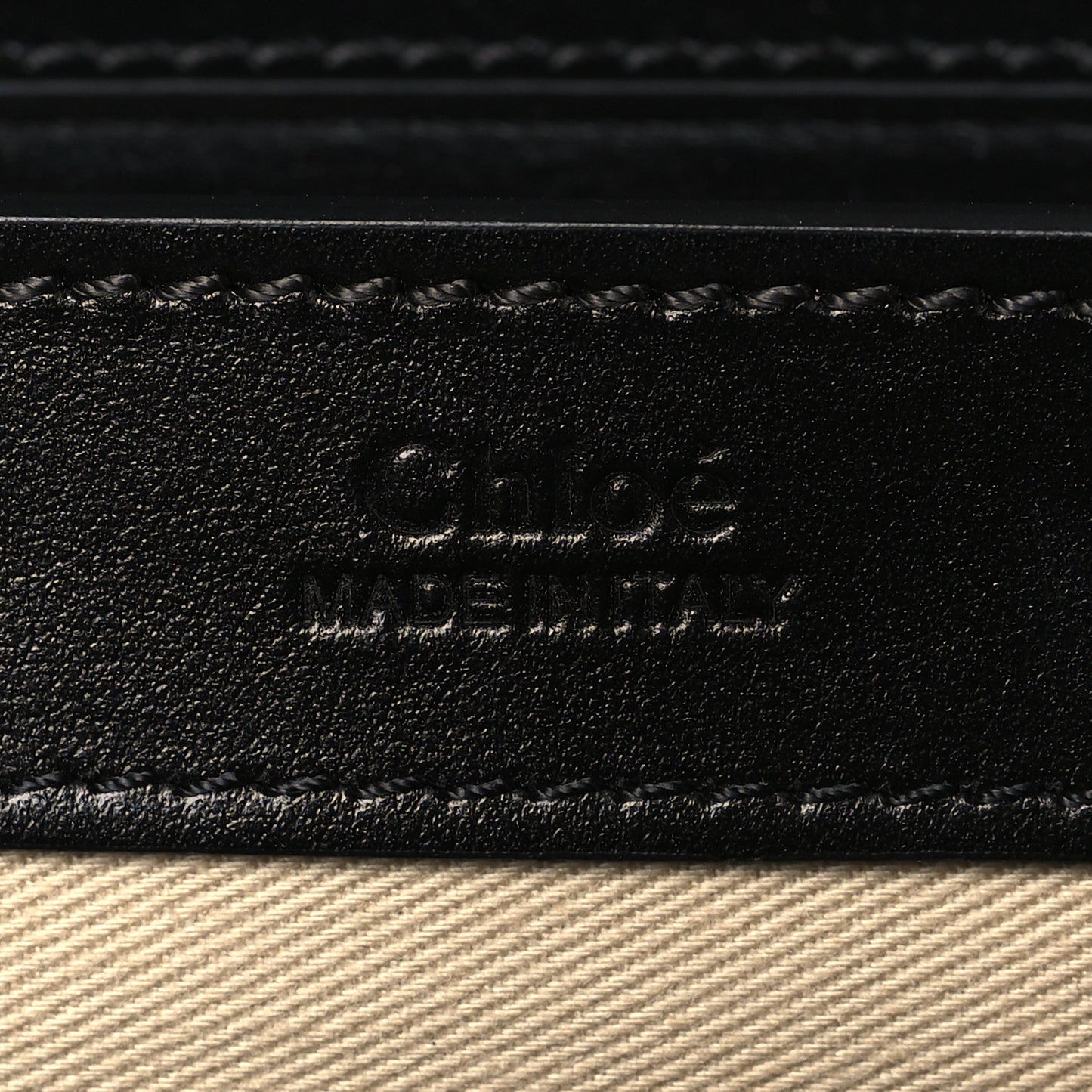 Calfskin Suede C Clutch With Chain Black