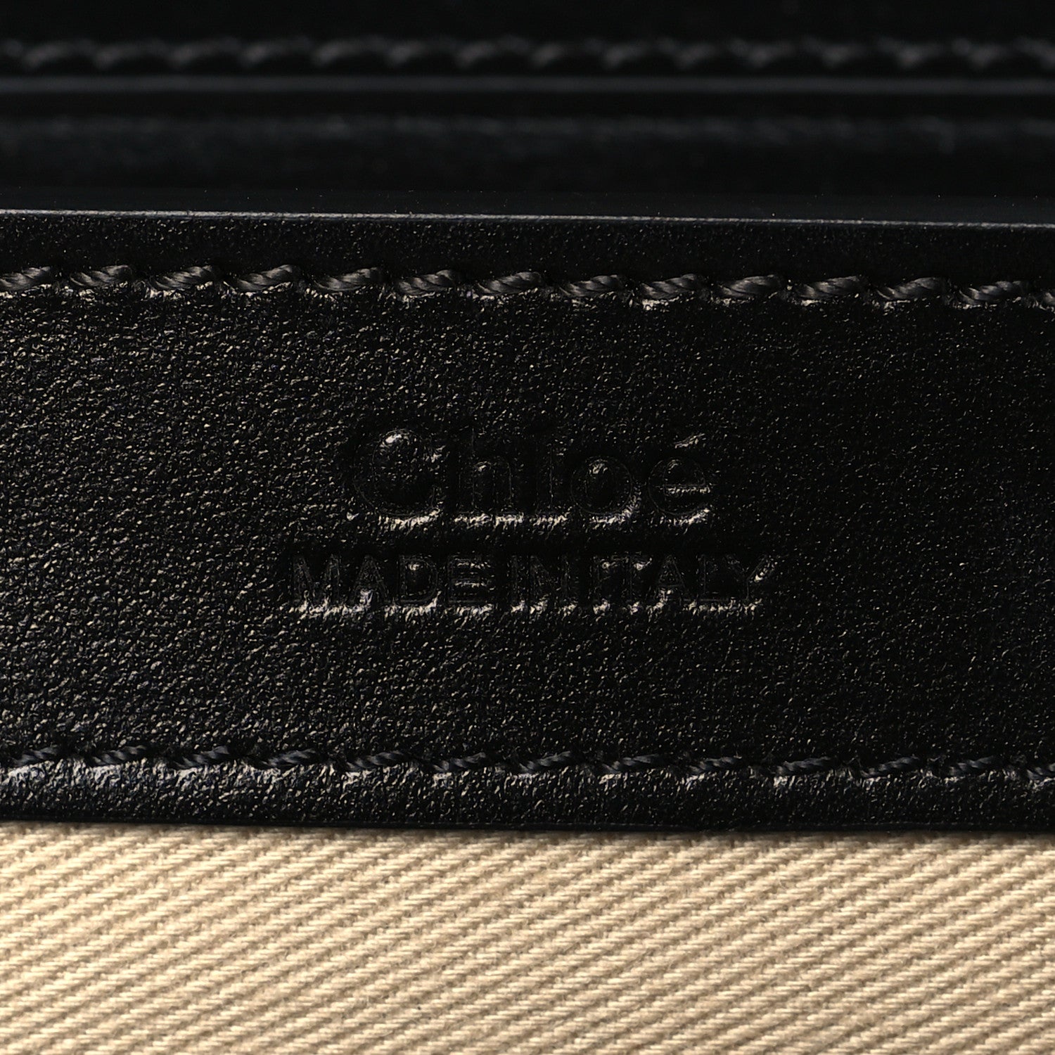 Chloe Calfskin Suede C Clutch With Chain Black 6 of 9