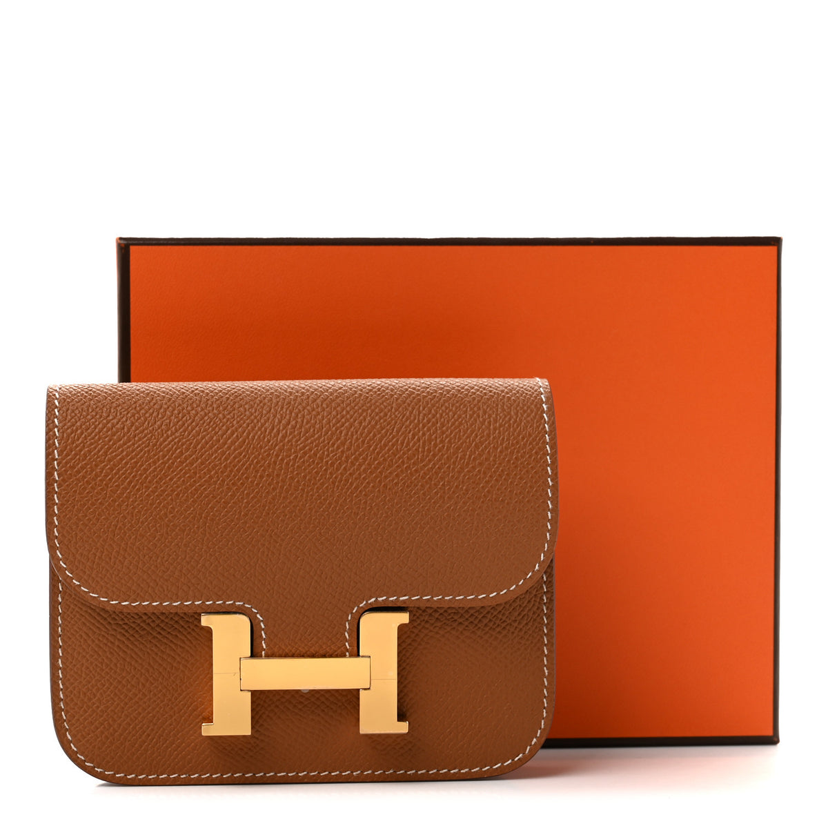 Hermes Epsom Constance Slim Wallet Gold 9 of 9