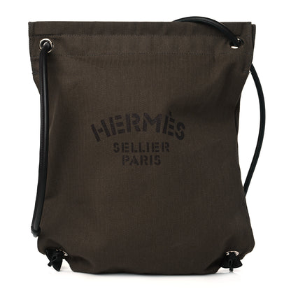 Hermes Herringbone Canvas Swift Maline Bag Kaki Ebene 1 of 11