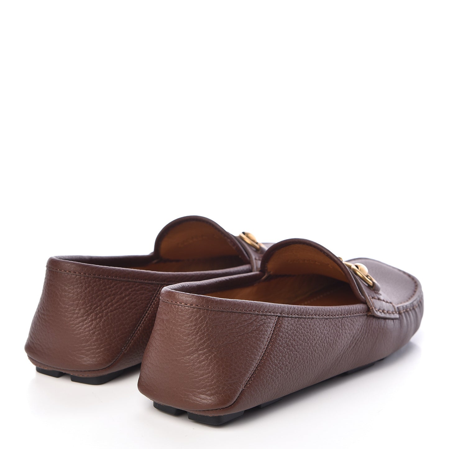 Hebron Calfskin Mens Horsebit Loafers 5 Light Brown