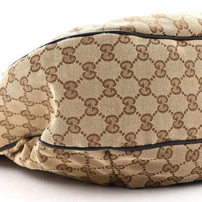 Gucci Monogram Large New Ladies Web Hobo Dark Brown 9 of 11