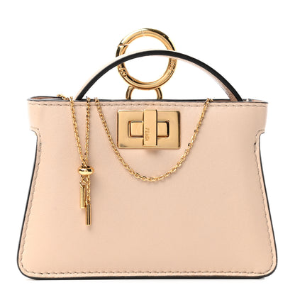 Fendi Nappa Sigma Pico Peekaboo Charm Poudre 1 of 9