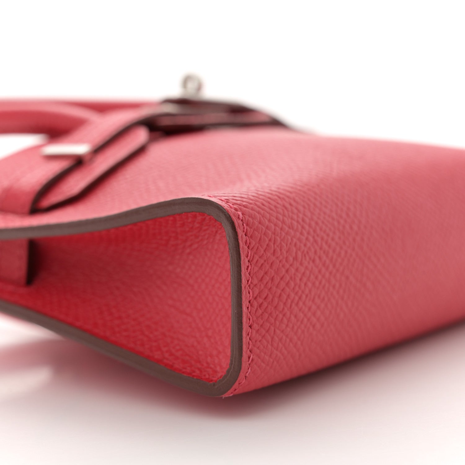 Hermes Epsom Micro Birkin 15 Bougainvillea 9 of 10