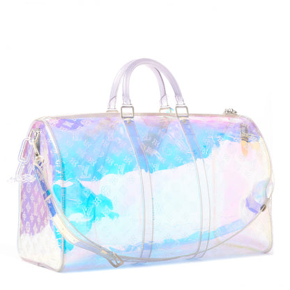 Louis Vuitton PVC Monogram Keepall Bandouliere 50 Iridescent Prism 2 of 7