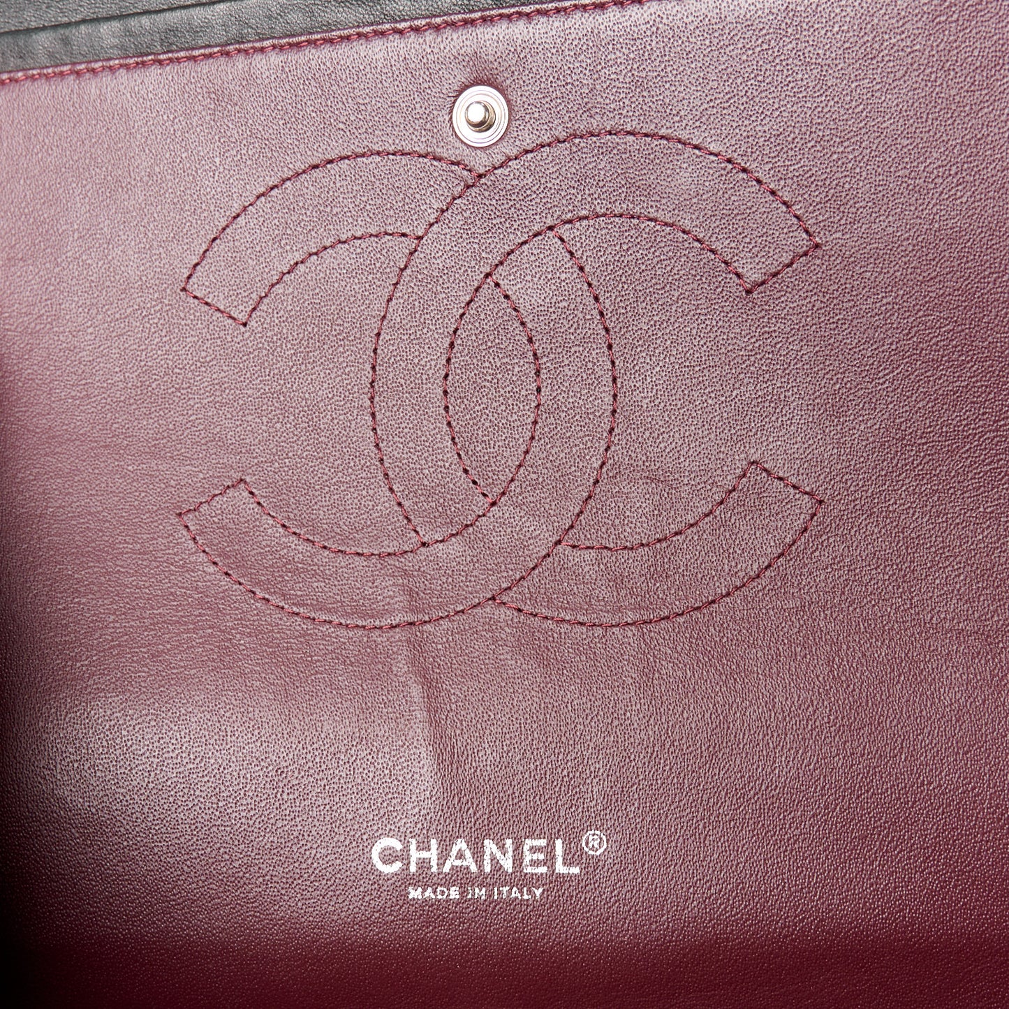 Lambskin Quilted Maxi Double Flap Black
