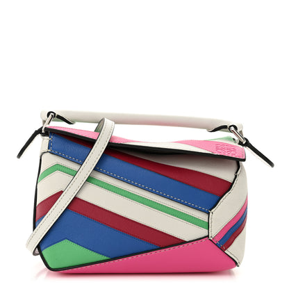 Loewe Calfskin Mini Puzzle Edge Bag Grey Multicolor 1 of 9