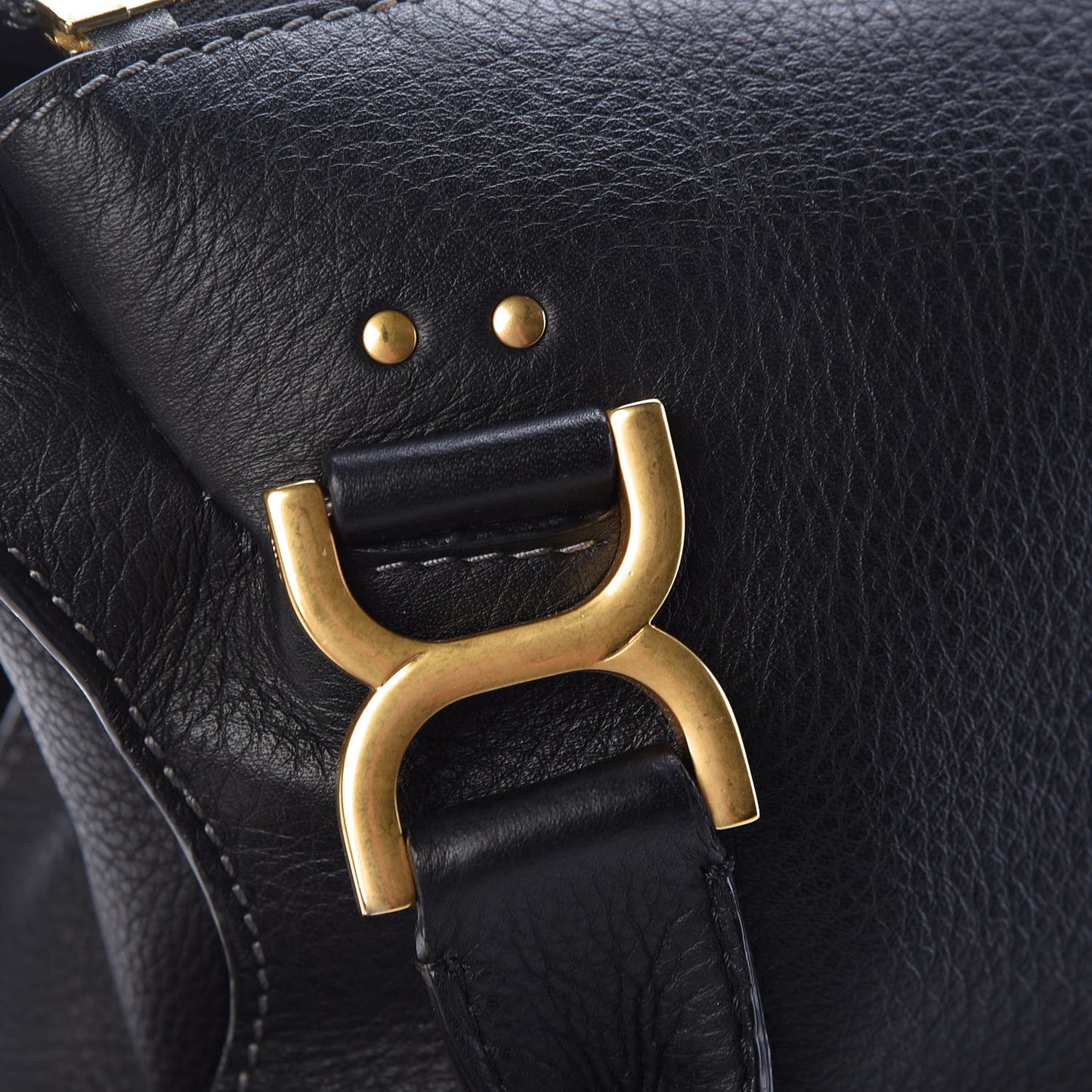 Calfskin Medium Marcie Satchel Black