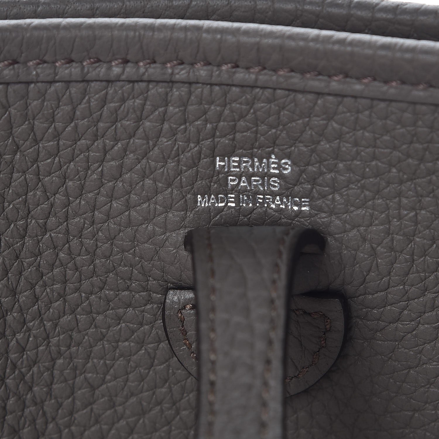 Hermes Taurillon Clemence Evelyne TPM Etain 6 of 8