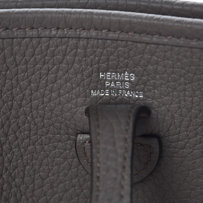 Hermes Taurillon Clemence Evelyne TPM Etain 6 of 8