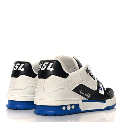 Louis Vuitton Calfskin Mens LV Trainer Maxi Sneakers 9 Blue 5 of 10