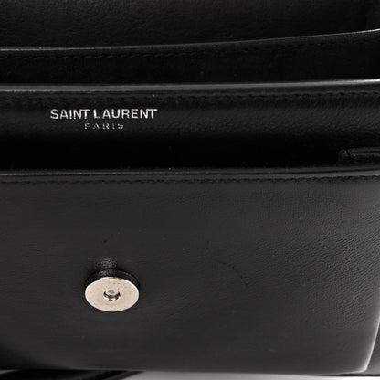 Saint Laurent Calfskin Studded Small Monogram Sunset Black 11 of 12