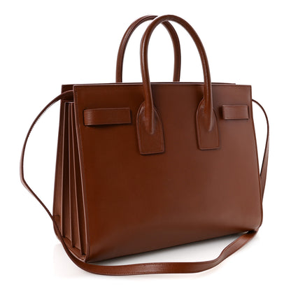 Saint Laurent Calfskin Small Sac De Jour Cognac 3 of 9