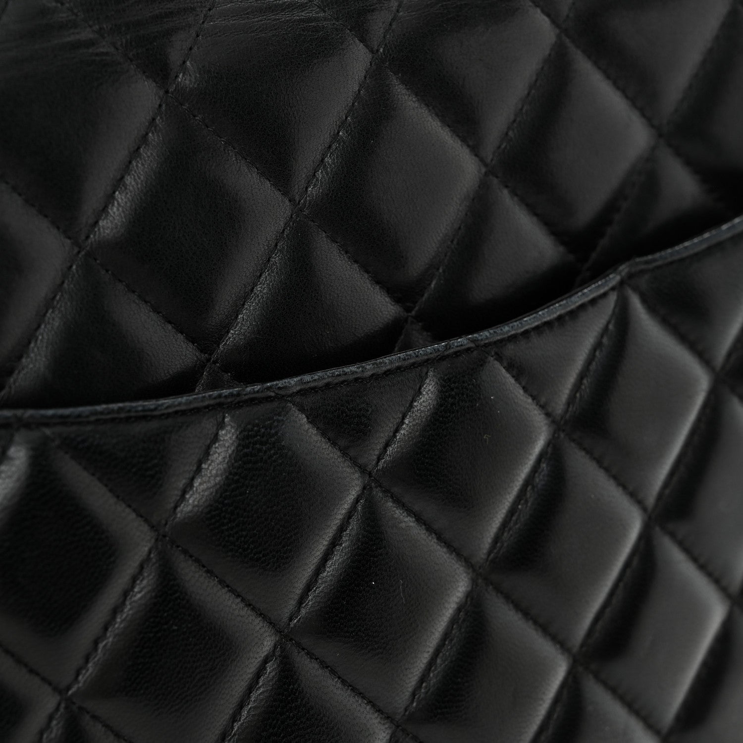 Chanel Lambskin Quilted Maxi Single Flap Black 12 of 12