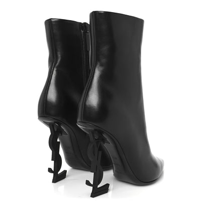Saint Laurent Calfskin Opyum Ankle Boots 36.5 Black 5 of 9