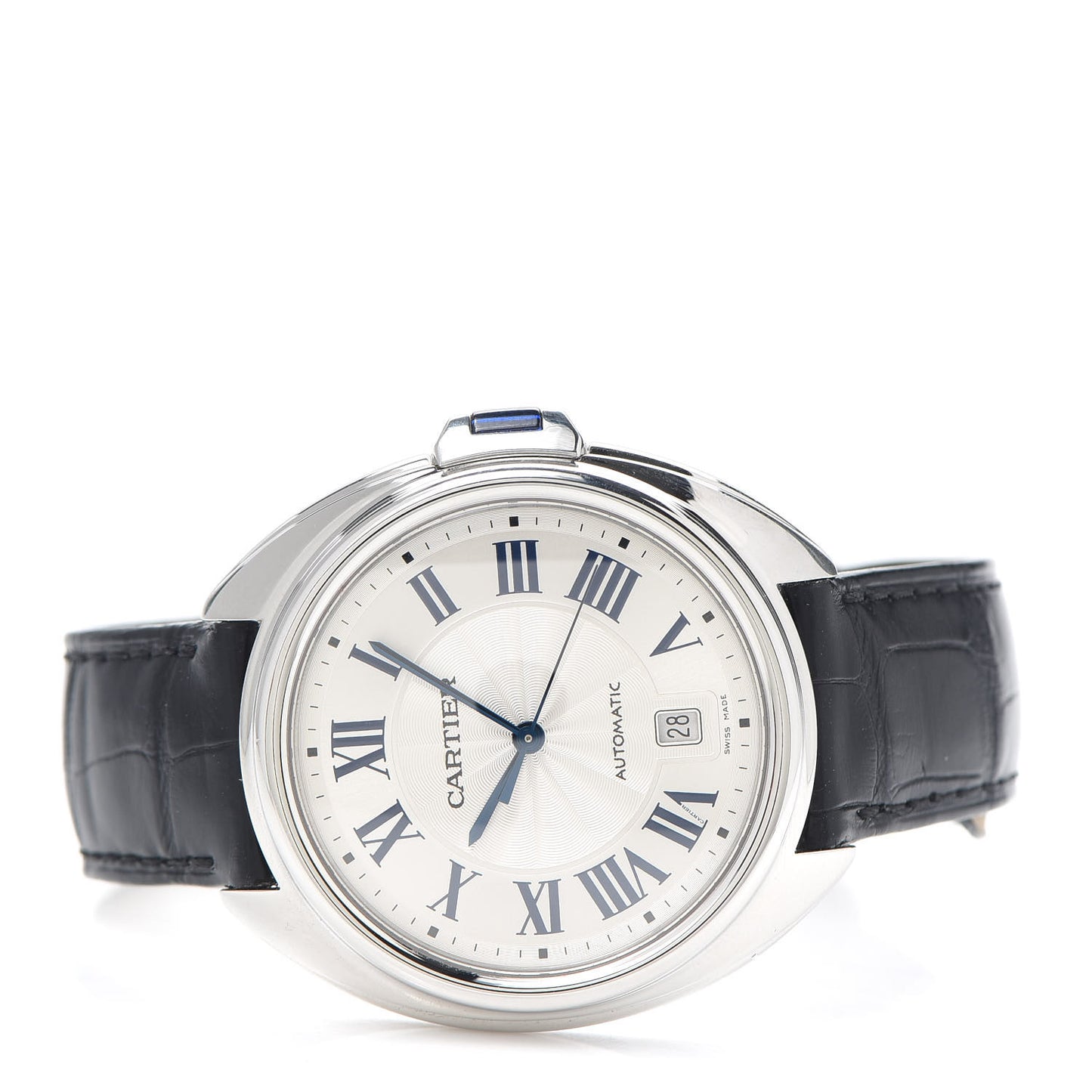 Stainless Steel Alligator 40mm Cle De Cartier Automatic Watch
