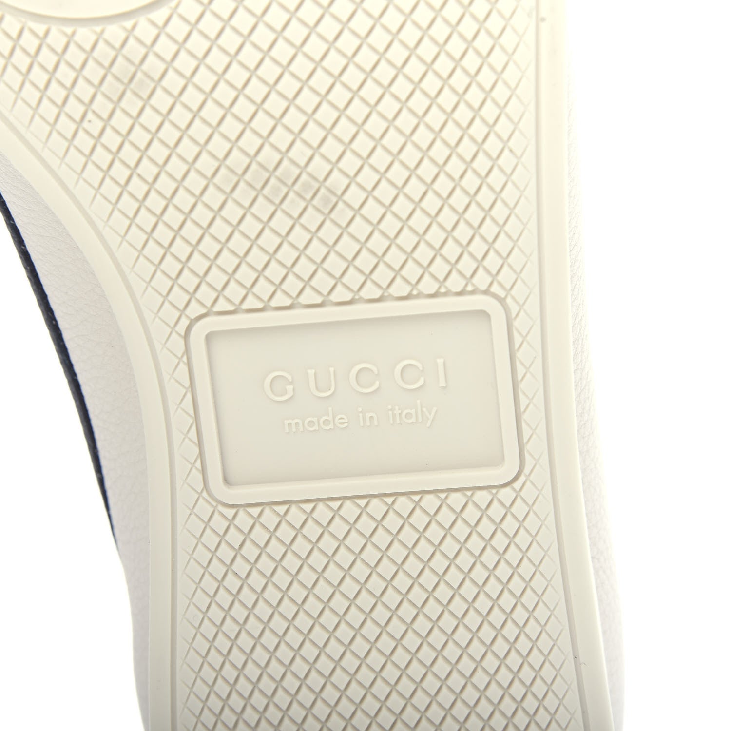 Gucci Calfskin Mens Web Falacer Sneakers 7 White Blue 9 of 11