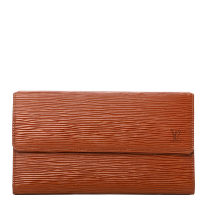 Louis Vuitton Epi Porte Tresor International Wallet Kenyan Fawn 1 of 7