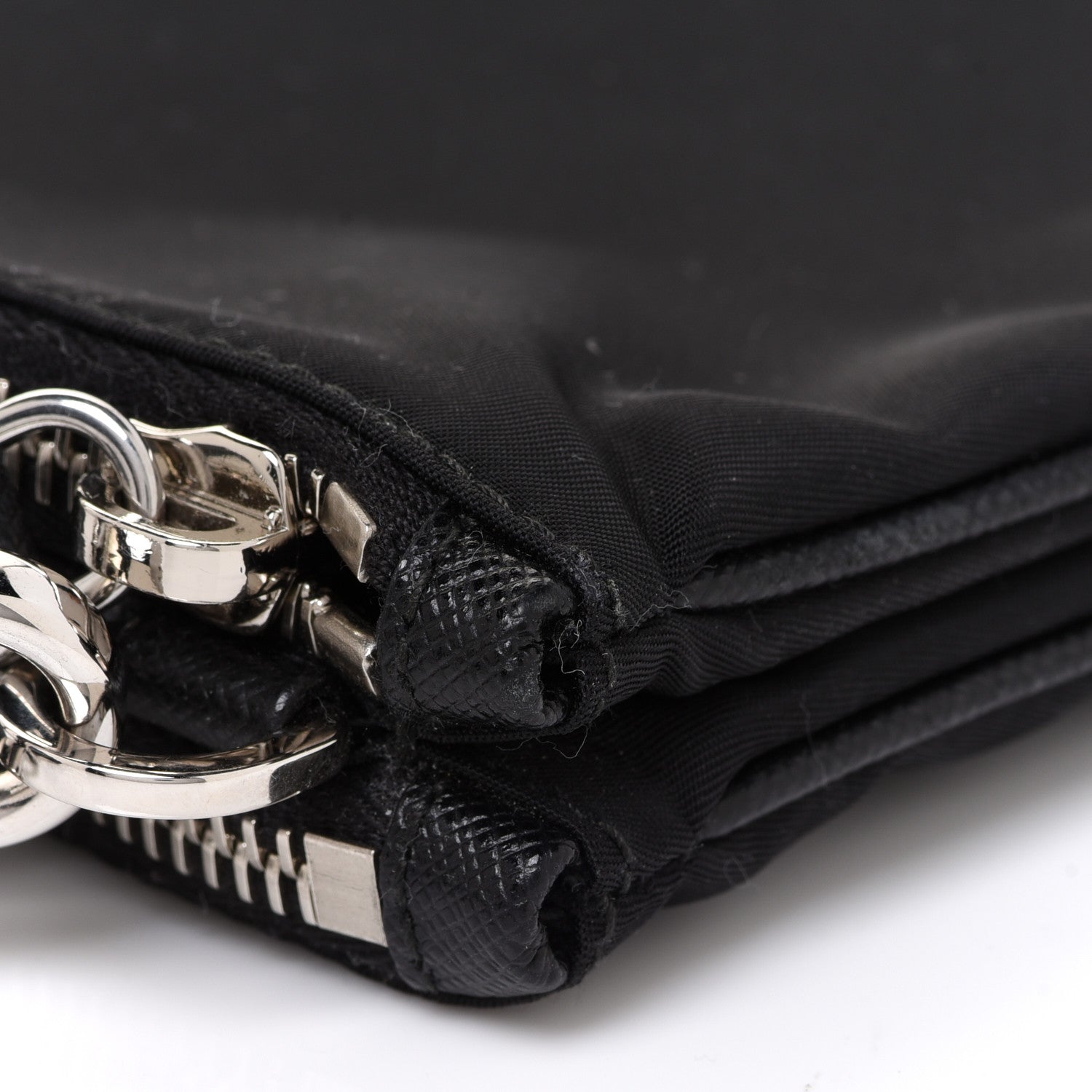 Prada Re-Nylon Saffiano Re-Edition 2000 Double Zip Crossbody Bag Black 11 of 11
