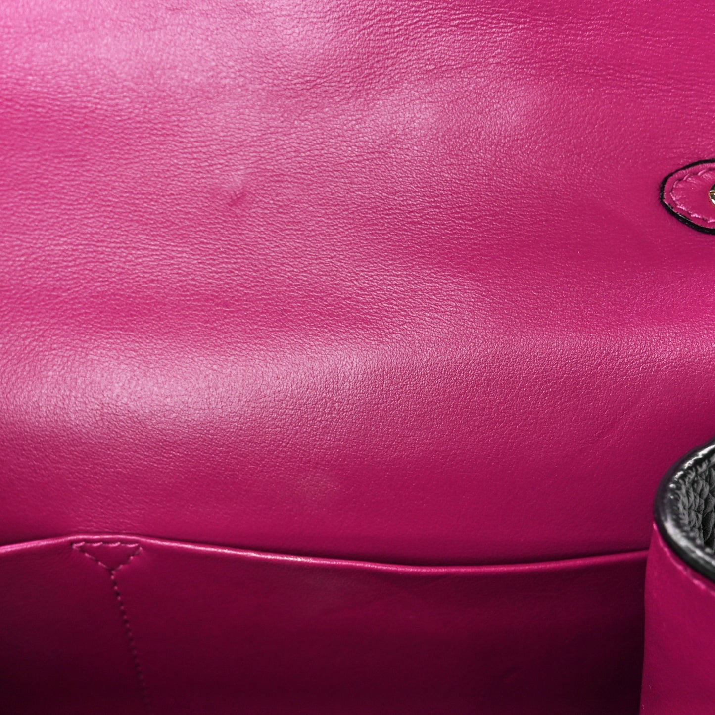 Bullcalf Medium Be Dior Flap Black Fraise