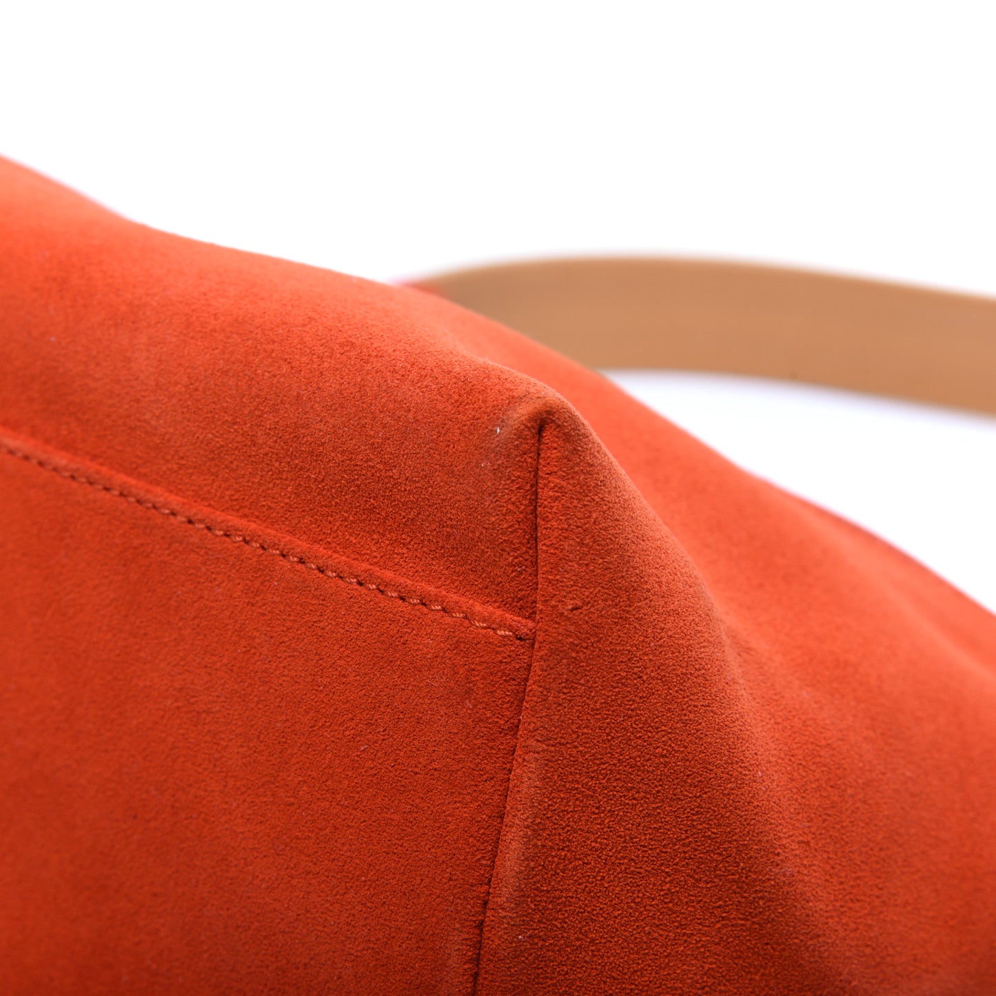 Suede Small Hobo Orange